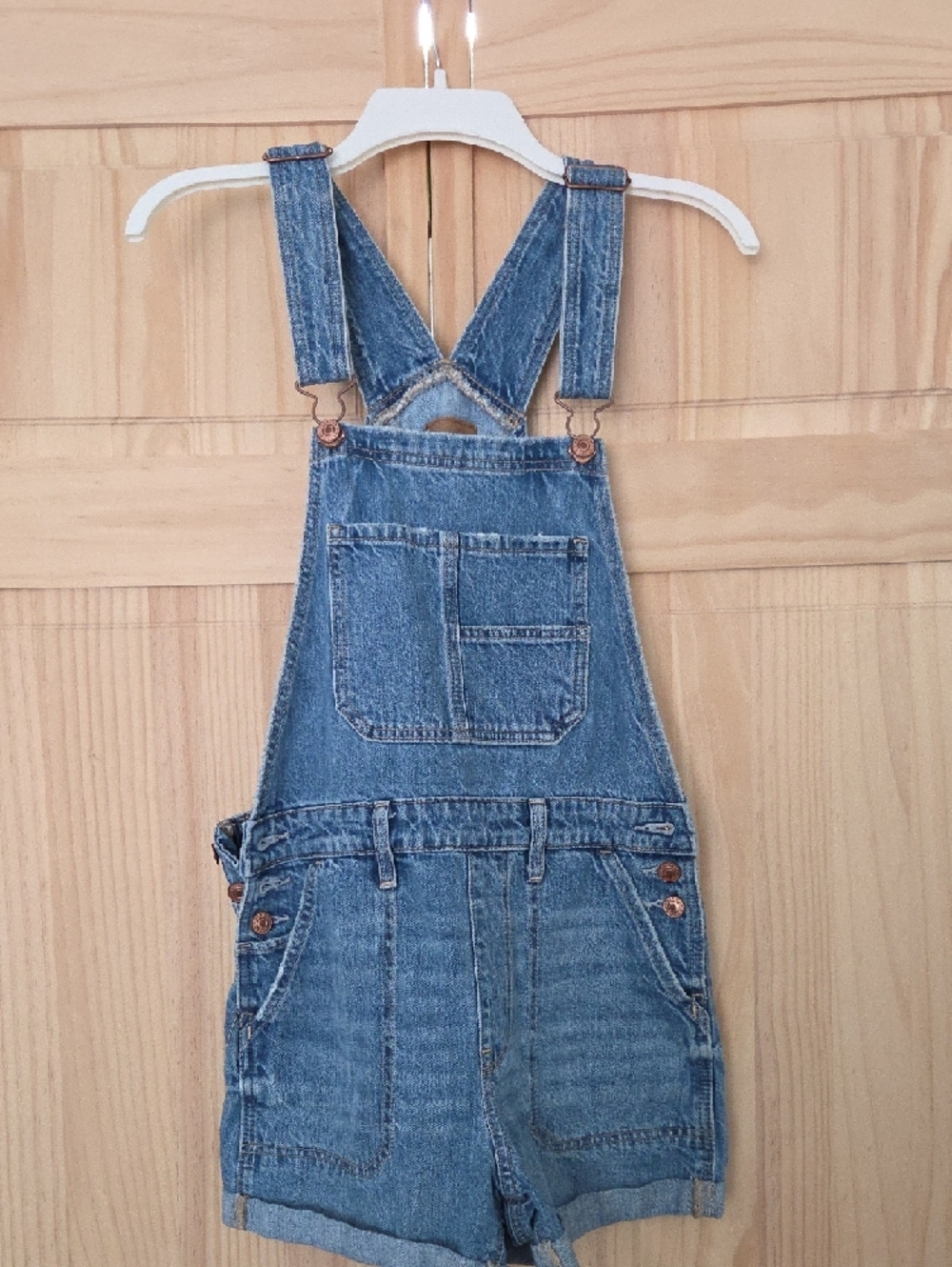 American Eagle Outfitters Denim Tomgirl Shortall - Picture 2 of 8